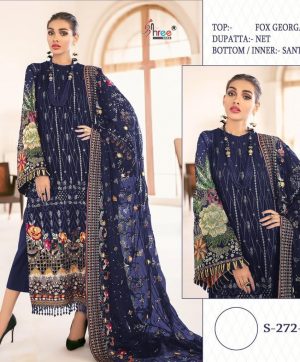 SHREE FABS S 272 D PAKISTANI SUITS MANUFACTURER