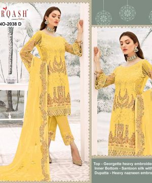 ZARQASH 2038 D PAKISTANI SALWAR KAMEEZ WHOLESALER