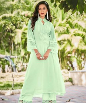 HAYA STUDIO 1006 MINT GREEN DESIGNER TUNICS WHOLESALER