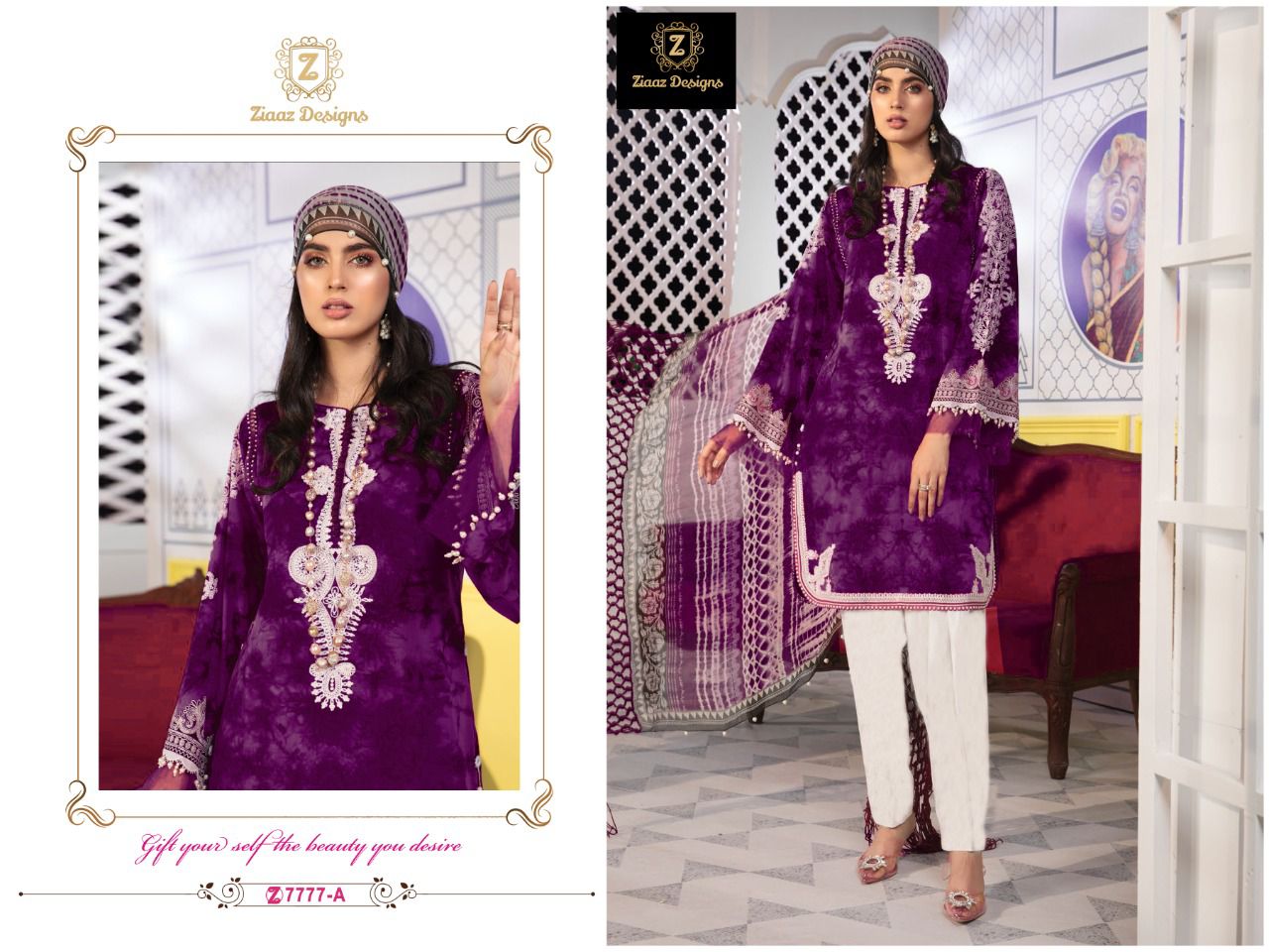 ZIAAZ DESIGNS 7777 B SALWAR KAMEEZ MANUFACTURER