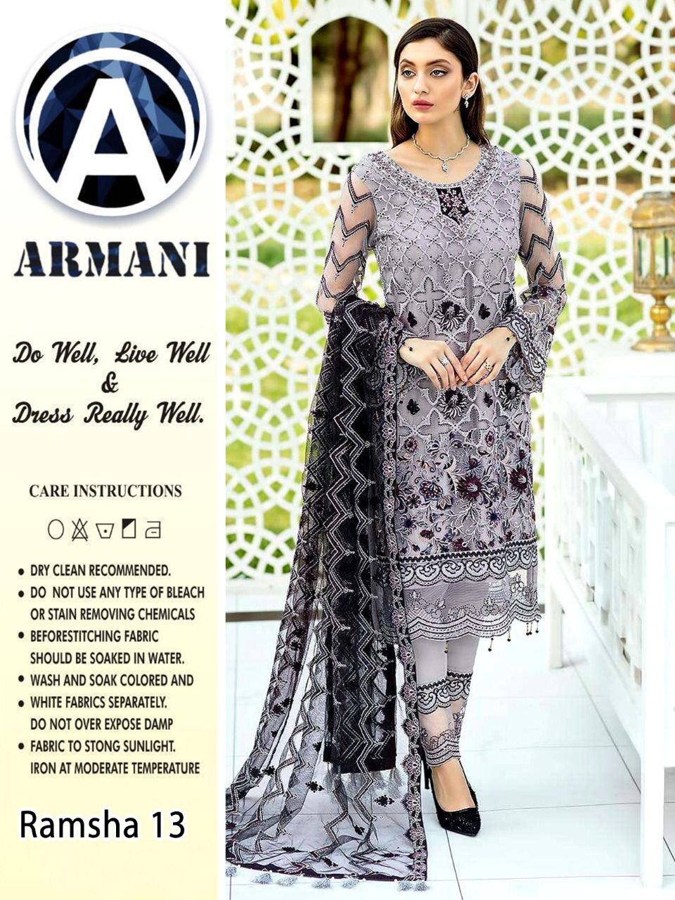 ARMANI RAMSHA 13 SALWAR KAMEEZ MANUFACTURER