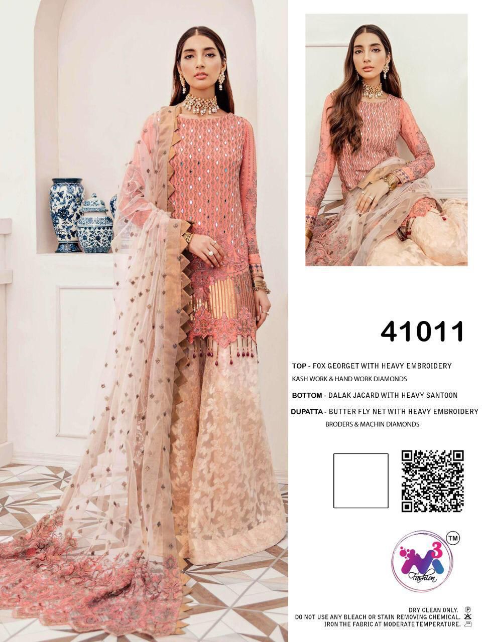 M 3 FASHION 41011 ROSEWOOD SALWAR KAMEEZ