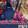 TAWAKKAL FAB NOOR CHIKANKARI BLUE SALWAR KAMEEZ