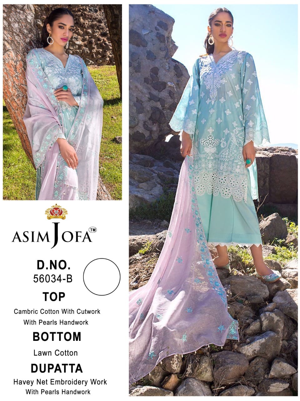 ASIM JOFA 56034 SALWAR KAMEEZ WHOLESALER