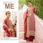 ASIM JOFA RED PAKISTANI SALWAR KAMEEZ WHOLESALER