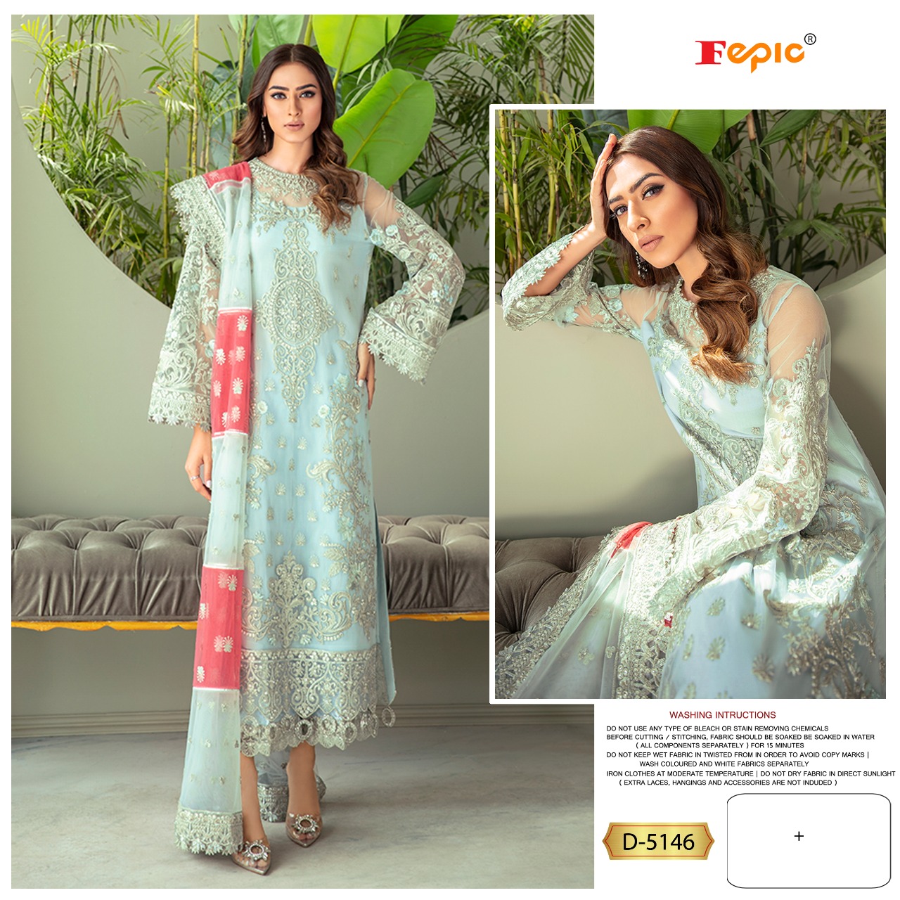 FEPIC 5146 ROSEMEEN PAKISTANI SUITS MANUFACTURER