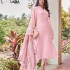 LAIBA AM VOL 87 PINKY PEACH DESIGNER TUNICS WHOLESALER