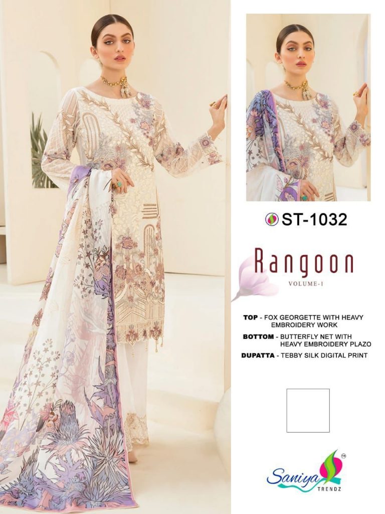 SANIYA TRENDZ RANGOON 1032 SALWAR KAMEEZ MANUFACTURER