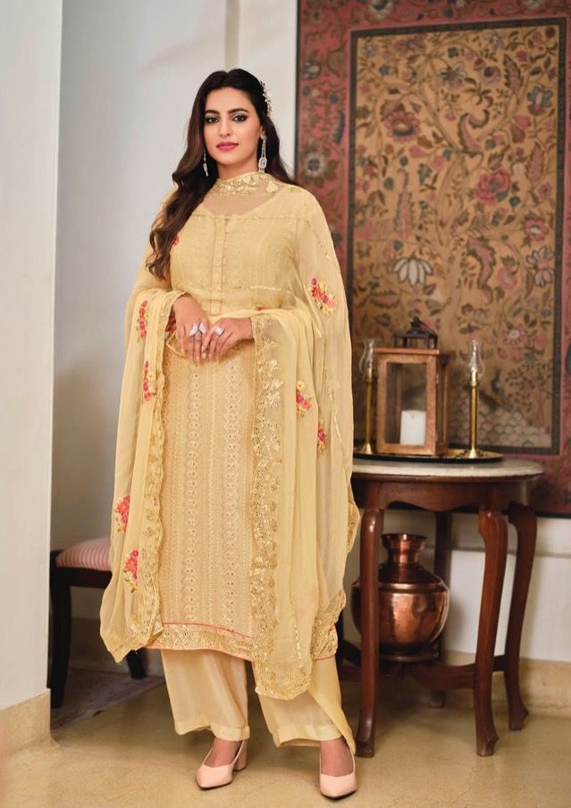 EBA LIFESTYLE 1350 MUSTARD 2 SALWAR KAMEEZ