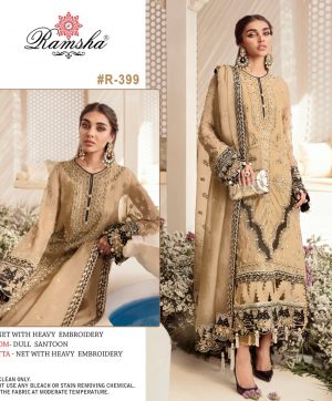 RAMSHA 399 PAKISTANI SALWAR KAMEEZ MANUFACTURER