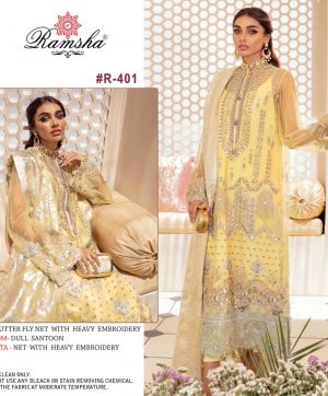 RAMSHA 401 PAKISTANI SALWAR KAMEEZ MANUFACTURER