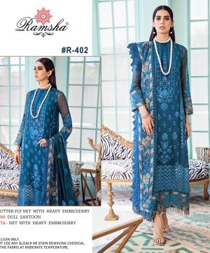 RAMSHA 402 PAKISTANI SALWAR KAMEEZ MANUFACTURER