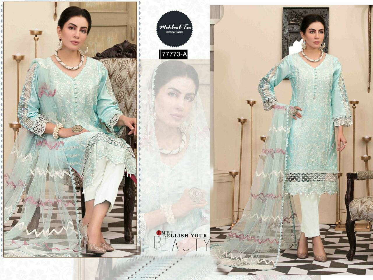 MEHBOOB TEX TWAANKAL 77773 A SALWAR KAMEEZ MANUFACTURER