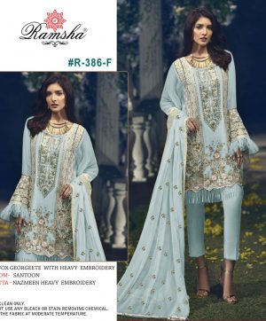 RAMSHA 386 F PAKISTANI SALWAR KAMEEZ MANUFACTURER