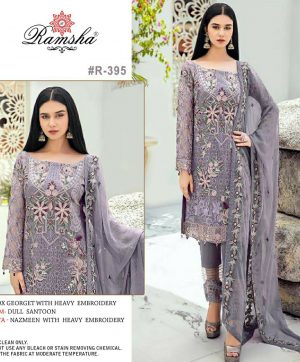 RAMSHA 395 PAKISTANI SALWAR KAMEEZ MANUFACTURER