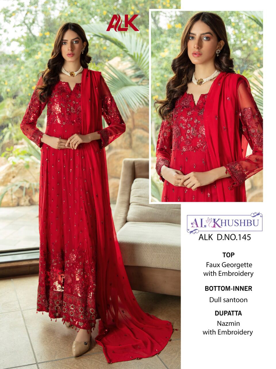 AL KHUSHBU 145 SALWAR KAMEEZ MANUFACTURER