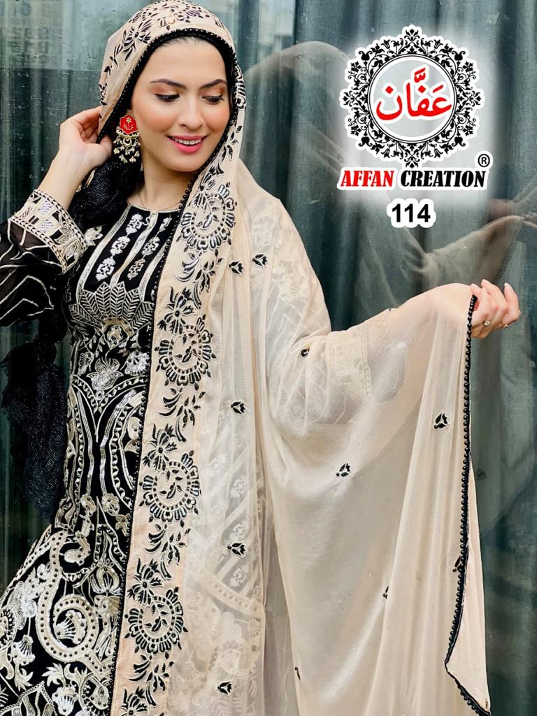 AFFAN CREATION 114 A PAKISTANI SALWAR KAMEEZ WHOLESALER