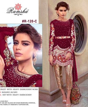 RAMSHA 120 C PAKISTANI SALWAR KAMEEZ MANUFACTURER