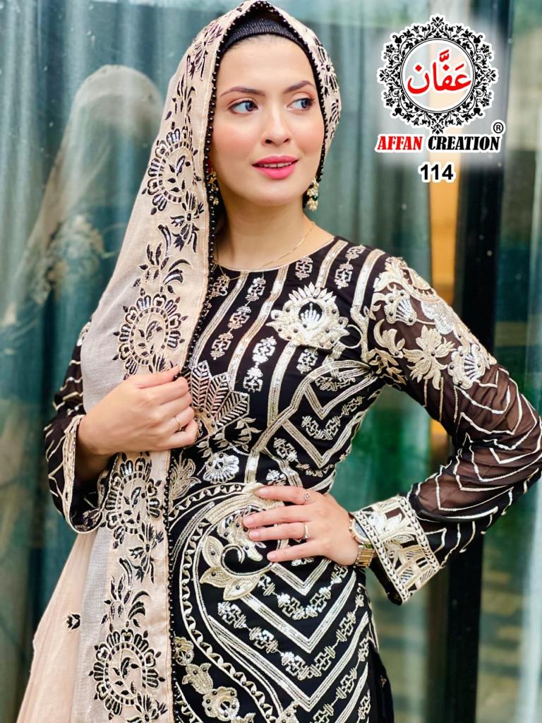 AFFAN CREATION 114 A PAKISTANI SALWAR KAMEEZ WHOLESALER