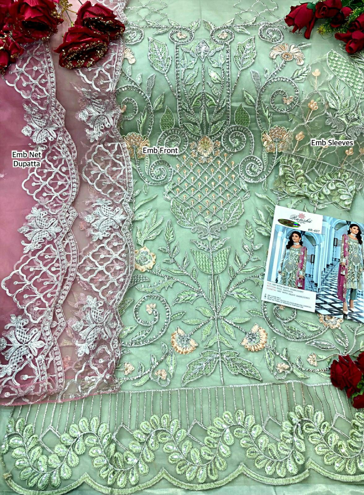 RAMSHA 407 SALWAR KAMEEZ WHOLESALER SURAT