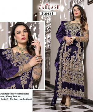 ZARQASH 2053 B SALWAR KAMEEZ WHOLESALER