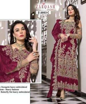 ZARQASH 2053 C SALWAR KAMEEZ WHOLESALER