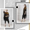 AL MEERA 1131 BLACK MUSTARD DESIGNER TUNICS WHOLESALER