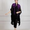 AL MEERA 1131 BLACK PURPLE DESIGNER TUNICS WHOLESALER