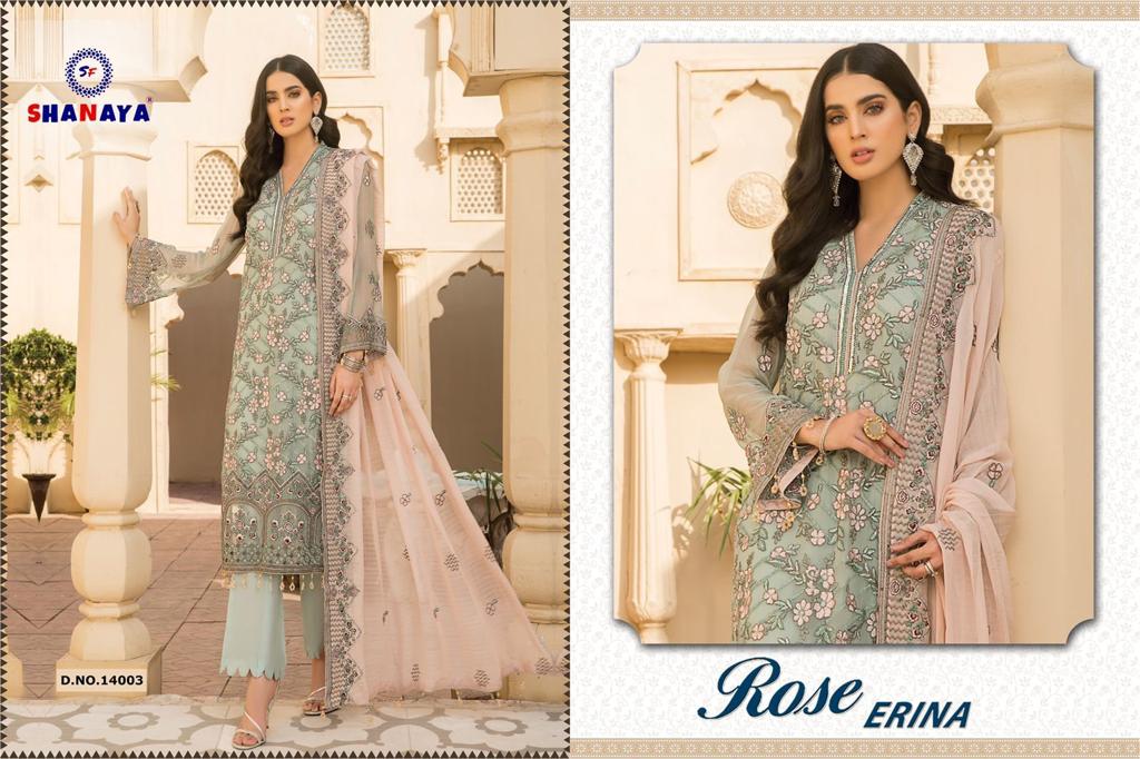 SHANAYA 14003 ROSE ERINA SALWAR KAMEEZ WHOLESALER