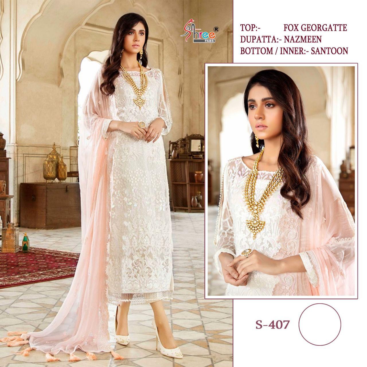 SHREE FABS 407 SALWAR KAMEEZ WHOLESALER