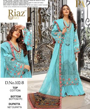 RIAZ ART 102 B SALWAR KAMEEZ WHOLESALER