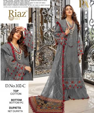 RIAZ ART 102 C SALWAR KAMEEZ WHOLESALER