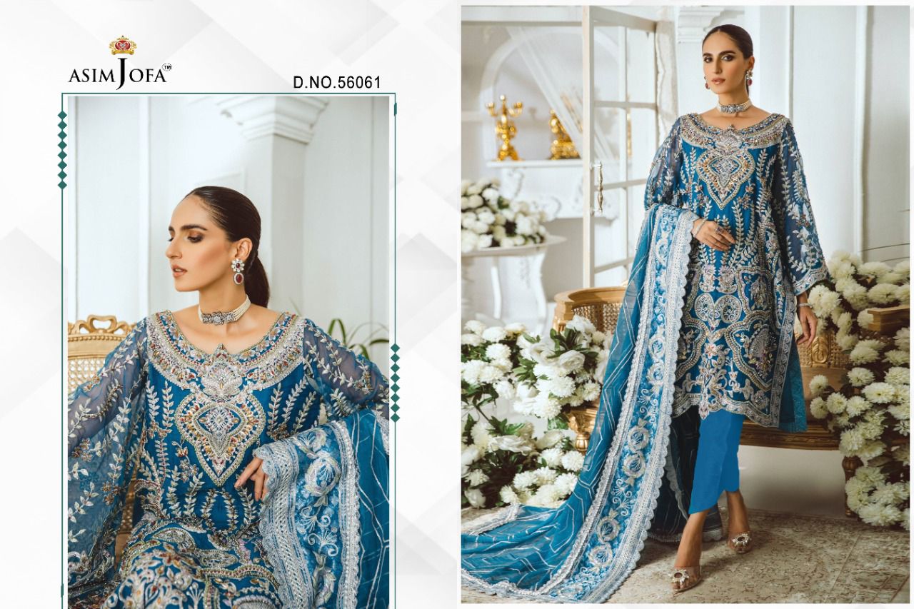 ASIM JOFA 56061 BRIDAL SALWAR KAMEEZ WHOLESALE