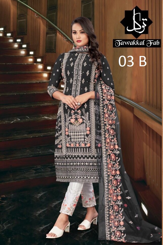 TAWAKKAL FAB 03 B SALWAR KAMEEZ WHOLESALER