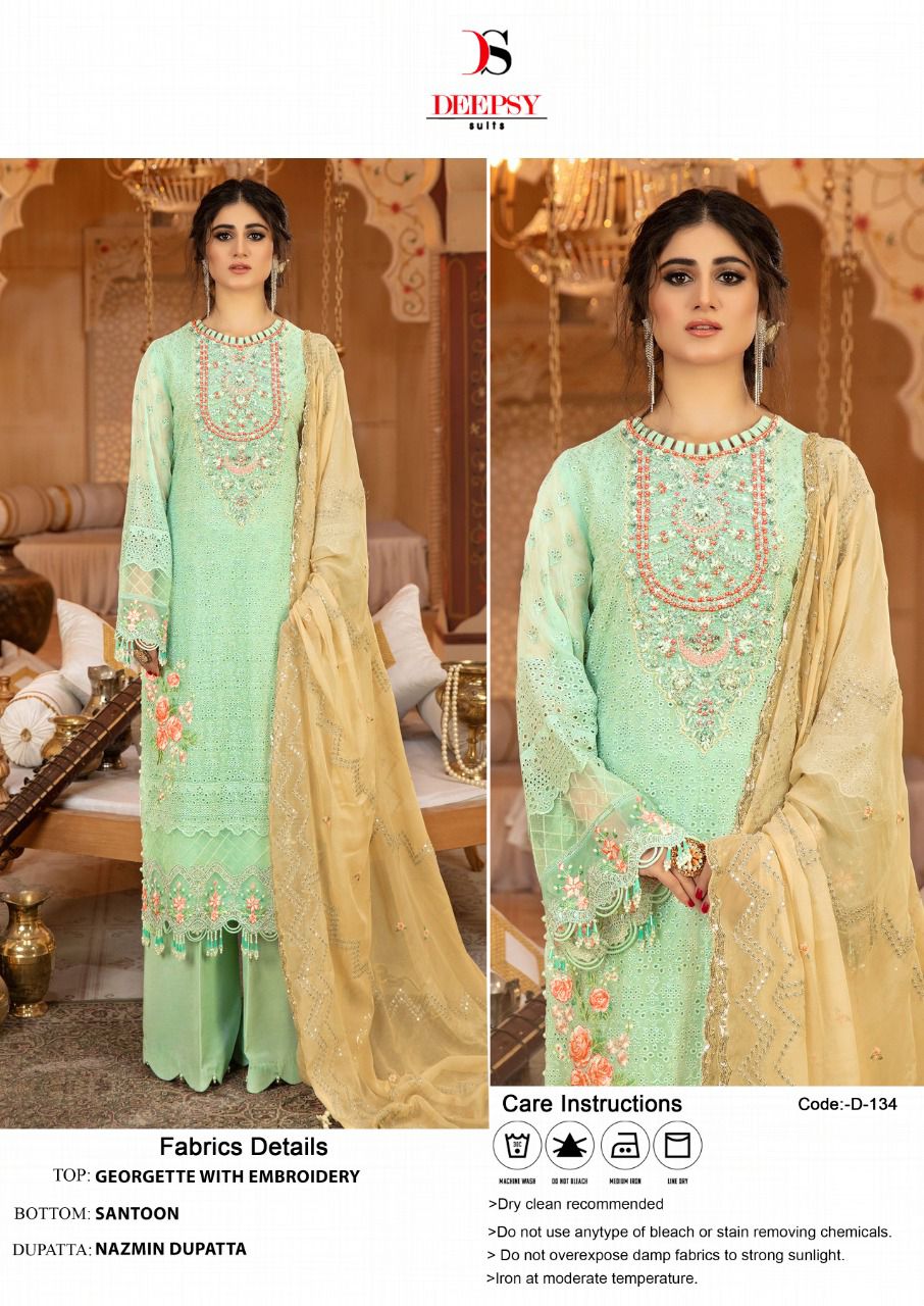 DEEPSY SUITS 134 SALWAR KAMEEZ WHOLESALER