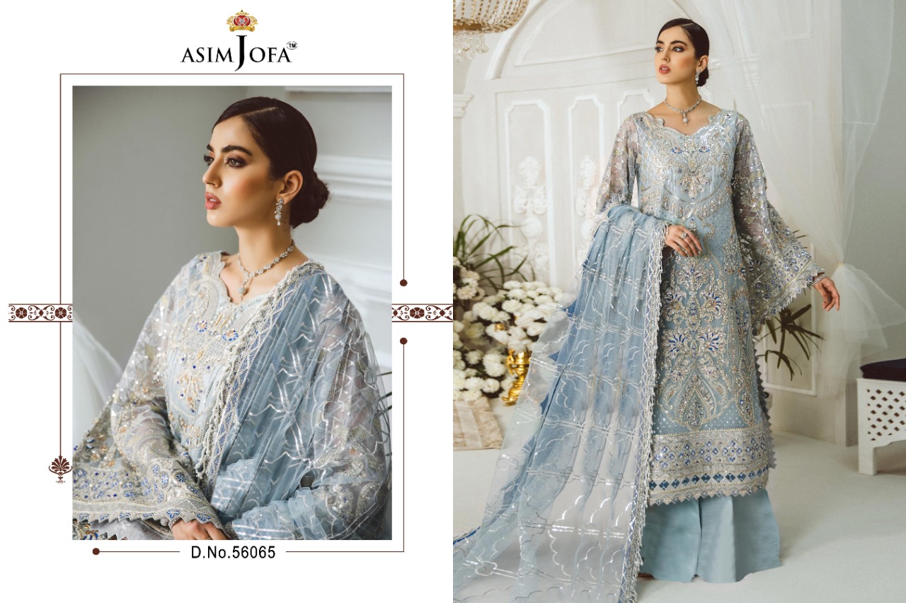 ASIM JOFA 56065 BRIDAL SALWAR KAMEEZ WHOLESALER