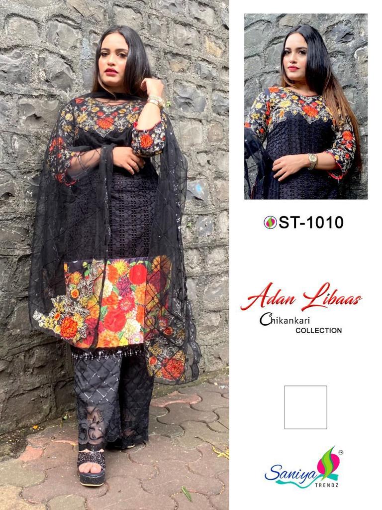 SANIYA TRENDZ 1010 ADAN LIBAAS SALWAR KAMEEZ WHOLESALER