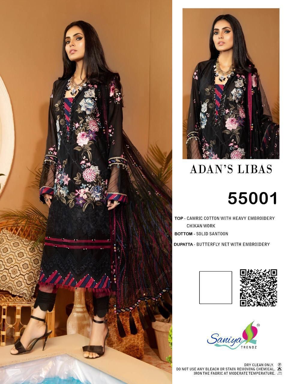 SANIYA TRENDZ 55001 ADAN LIBAS SAKWAR KAMEEZ WHOLESALER