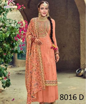 MISHAAL FAB 8016 D SALWAR KAMEEZ WHOLESALER