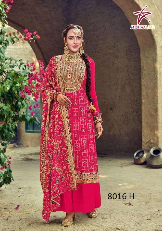 MISHAAL FAB 8016 H SALWAR KAMEEZ WHOLESALER