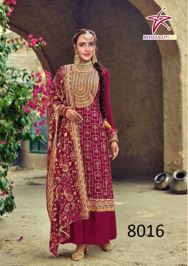 MISHAAL FAB 8016 SALWAR KAMEEZ WHOLESALER