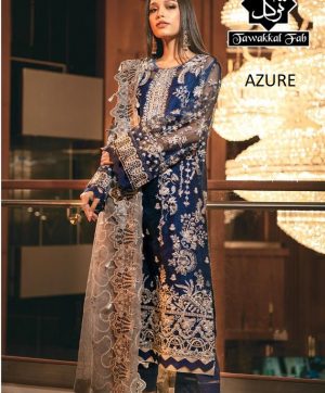 TAWAKKAL FAB AZURE SALWAR KAMEEZ WHOLESALER