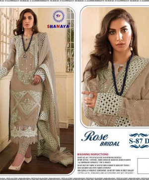 SHANAYA S 87 D ROSE BRIDEL SALWAR KAMEEZ WHOLESALER