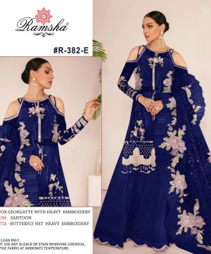 RAMSHA 382 E PAKISTANI SALWAR KAMEEZ WHOLESALER