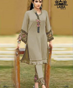 LAIBA AM VOL 79 MINT GREEN DESIGNER TUNIC WHOLESALER