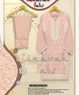 ZUNAIRAH FABS PEACH READYMADE TUNIC WHOLESALER