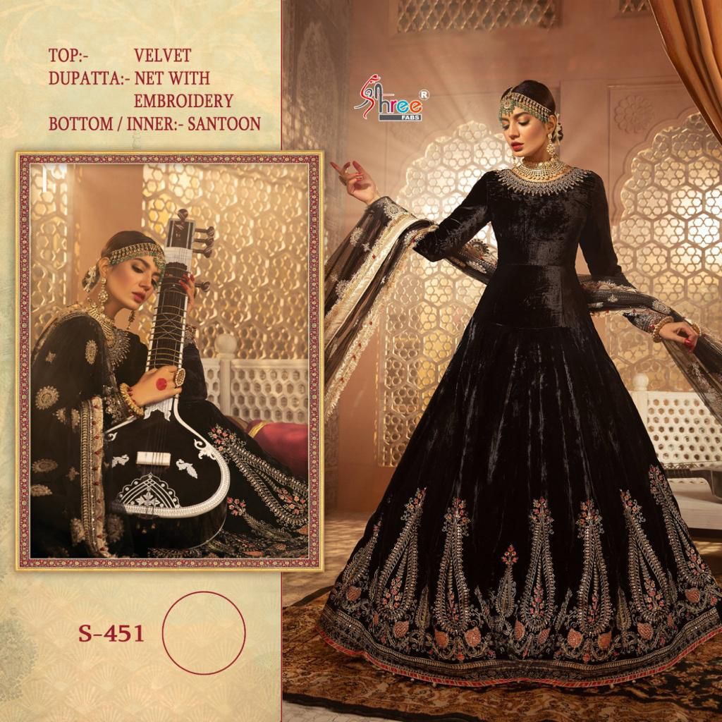 SHREE FABS 451 PAKISTANI SALWAR KAMEEZ WHOLESALER