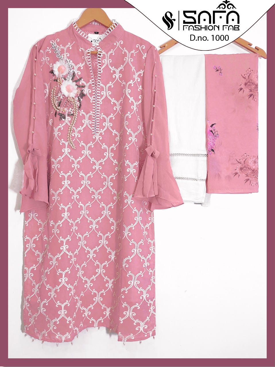 SAFA FASHION 1000 PINK READYMADE COLLECTION WHOLESALER