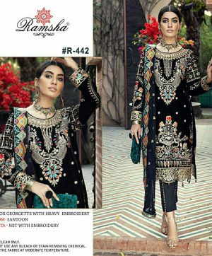 RAMSHA FASHION R 442 SALWAR KAMEEZ WHOLESALER