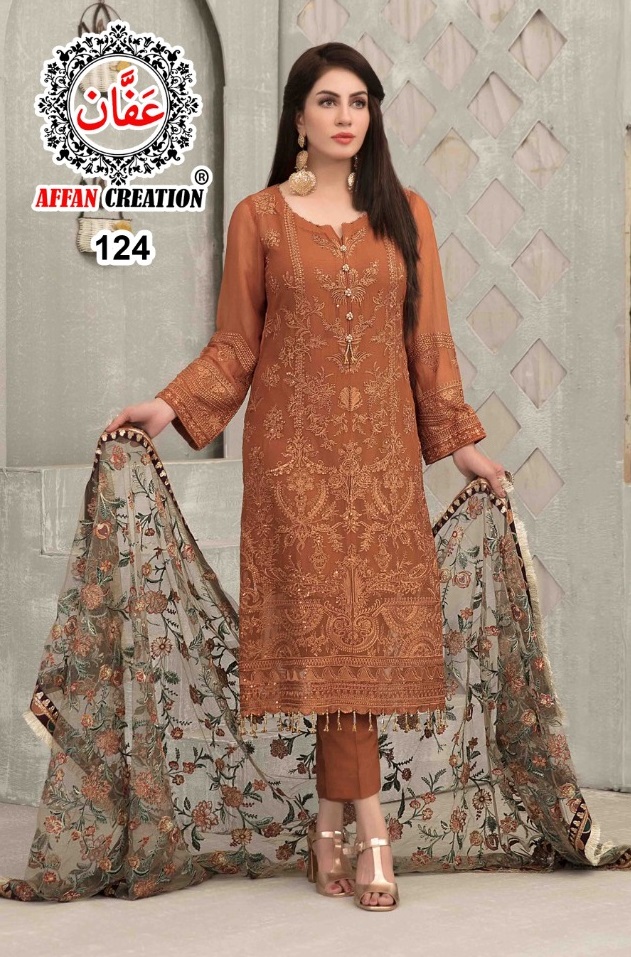 AFFAN CREATION 124 PAKISTANI SALWAR KAMEEZ WHOLESALER